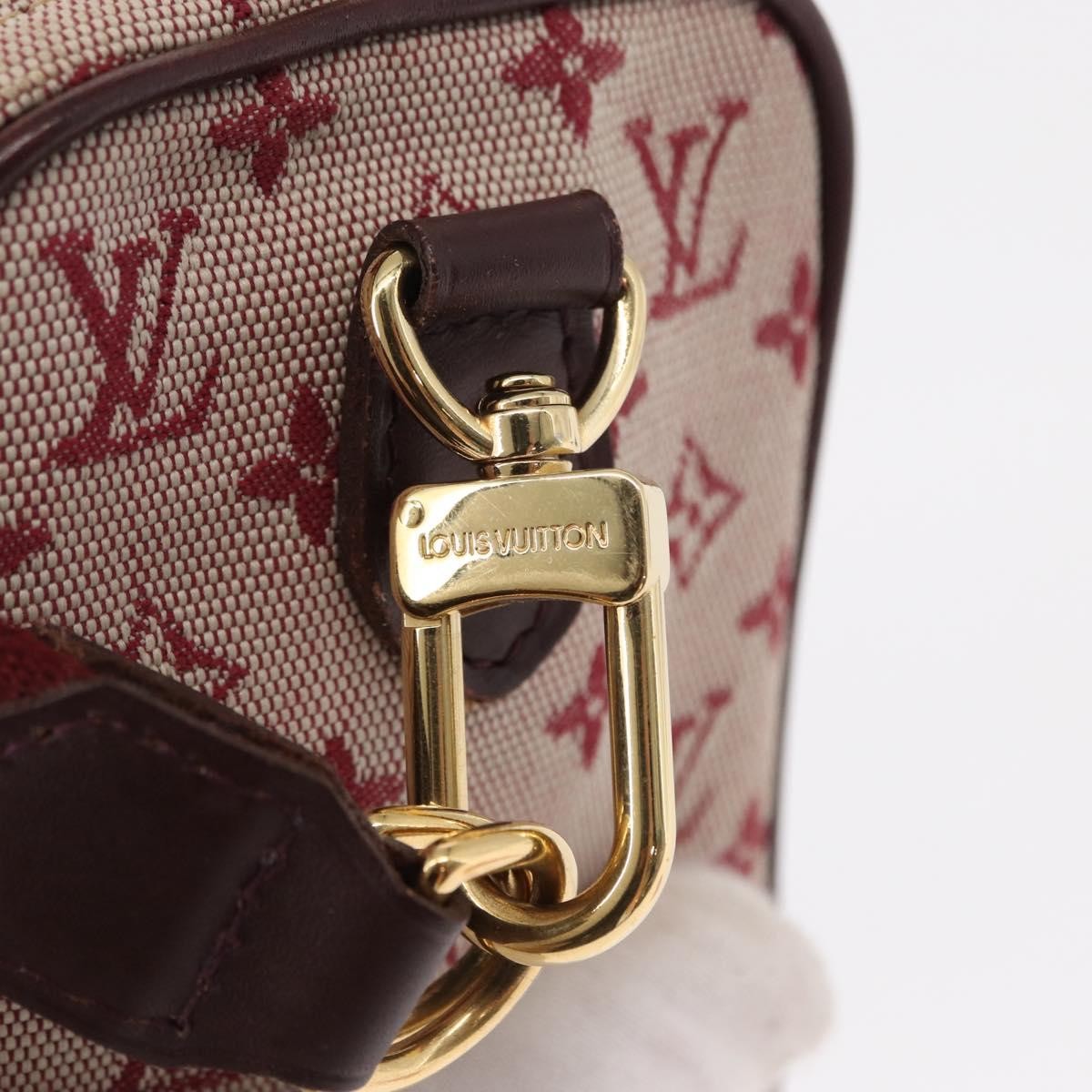 Louis Vuitton Camera Bag Mini Lin Red Canvas Clutche & Pouche Bag