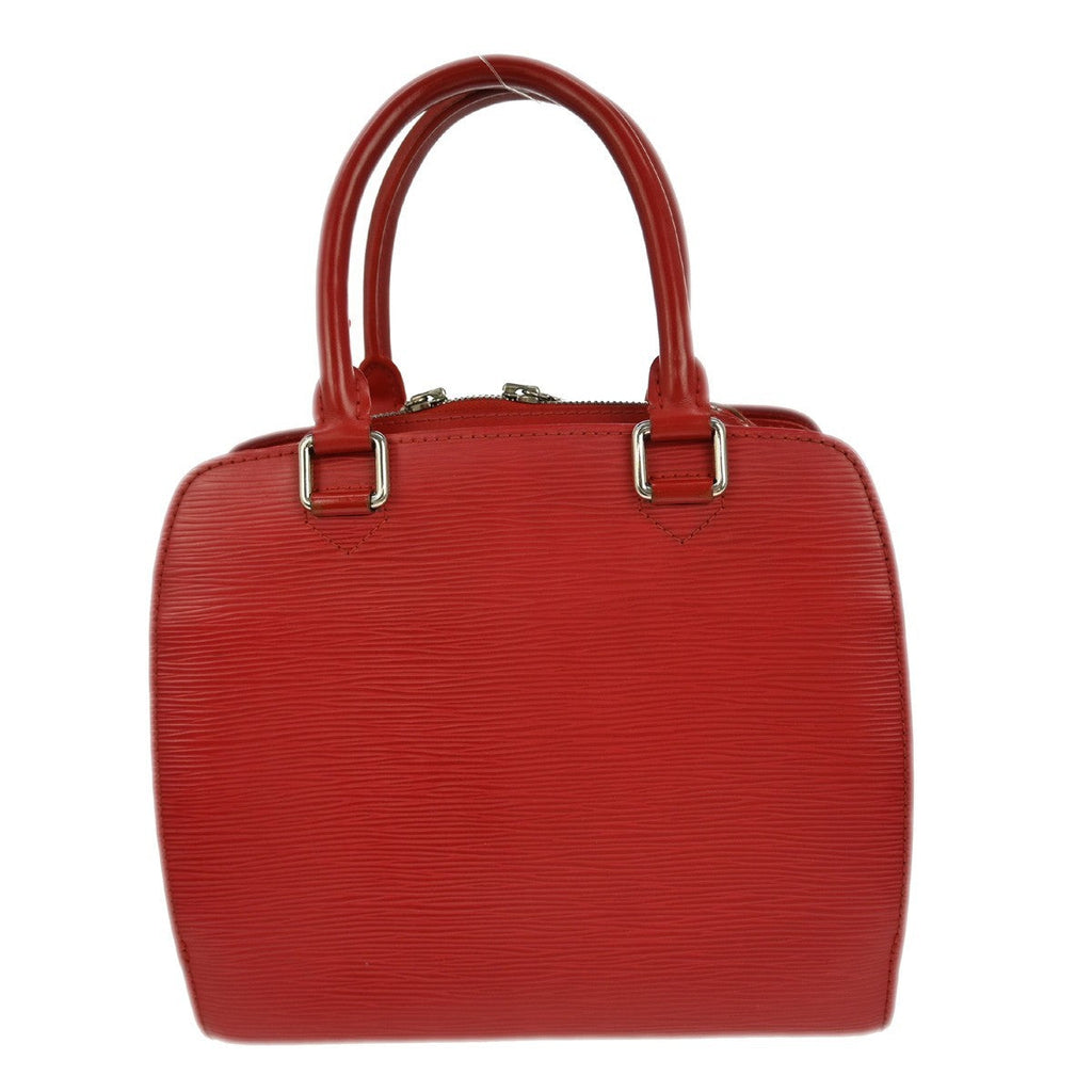 Louis Vuitton Pont Neuf Handbag Epi Leather Red Leather Handbag
