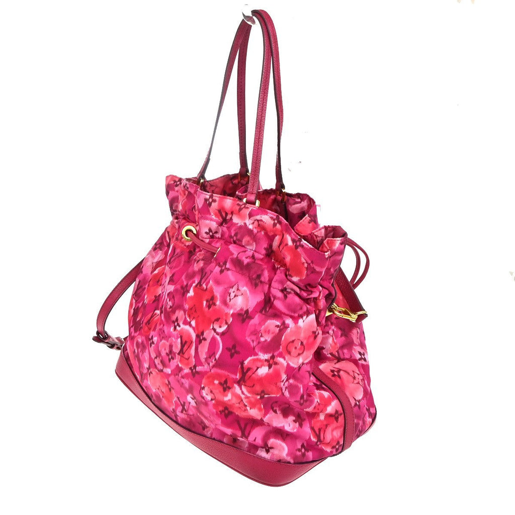 Louis Vuitton Noefull Handbag Ikat Nylon Pink Nylon Shoulder Bag