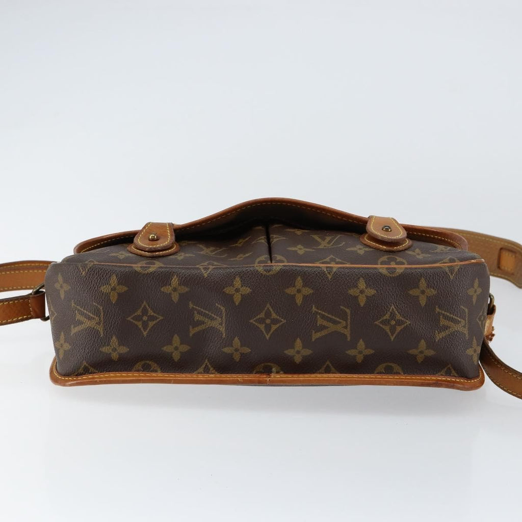 Louis Vuitton Sac Gibeciere Messenger Bag Monogram Canvas Brown Canvas Shoulder Bag