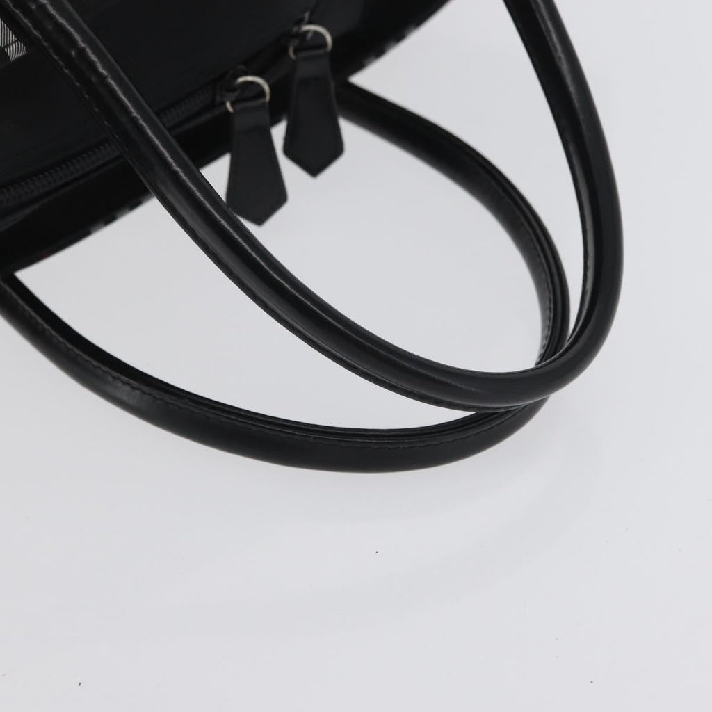 Burberry Nova Check Handbag Nylon Black Nylon Handbag
