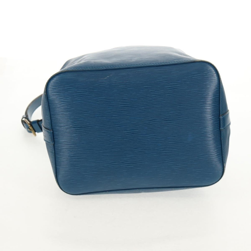 Louis Vuitton Petit Noe Handbag Epi Leather Blue Leather Shoulder Bag