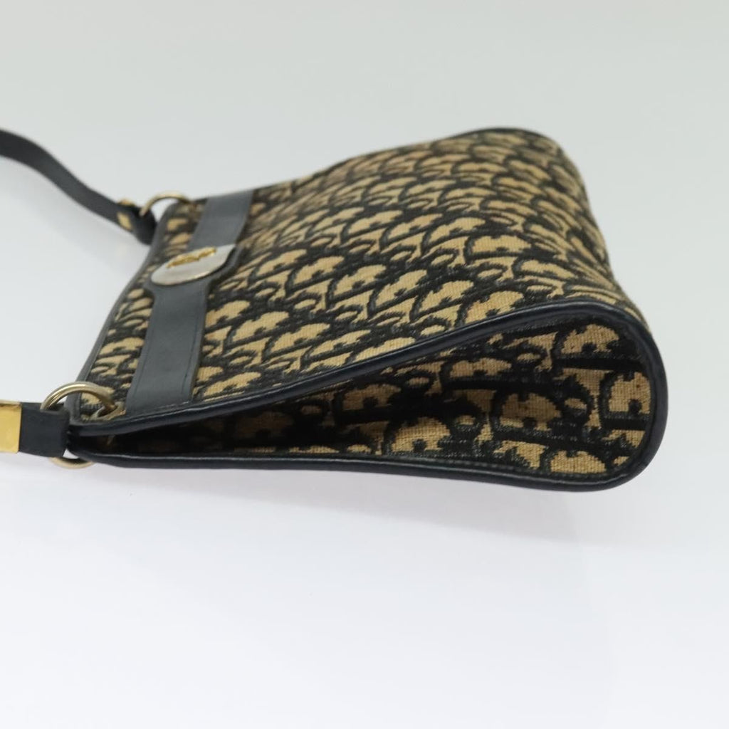 Christian Dior Vintage Trotter Crossbody Bag Canvas Brown Canvas Shoulder Bag Bag (Pre-Owned)