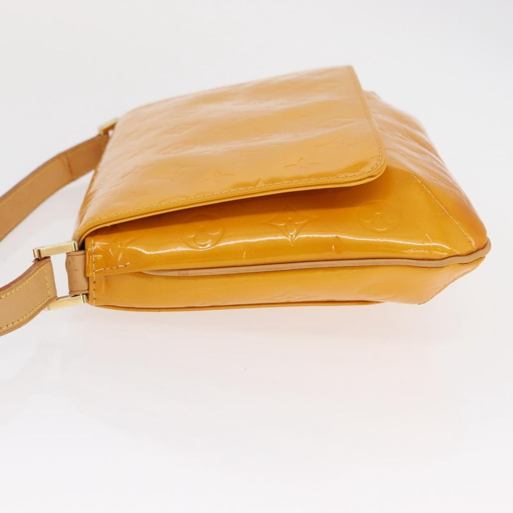 Louis Vuitton Thompson Street Handbag Monogram Vernis Yellow Patent_Leather Shoulder Bag