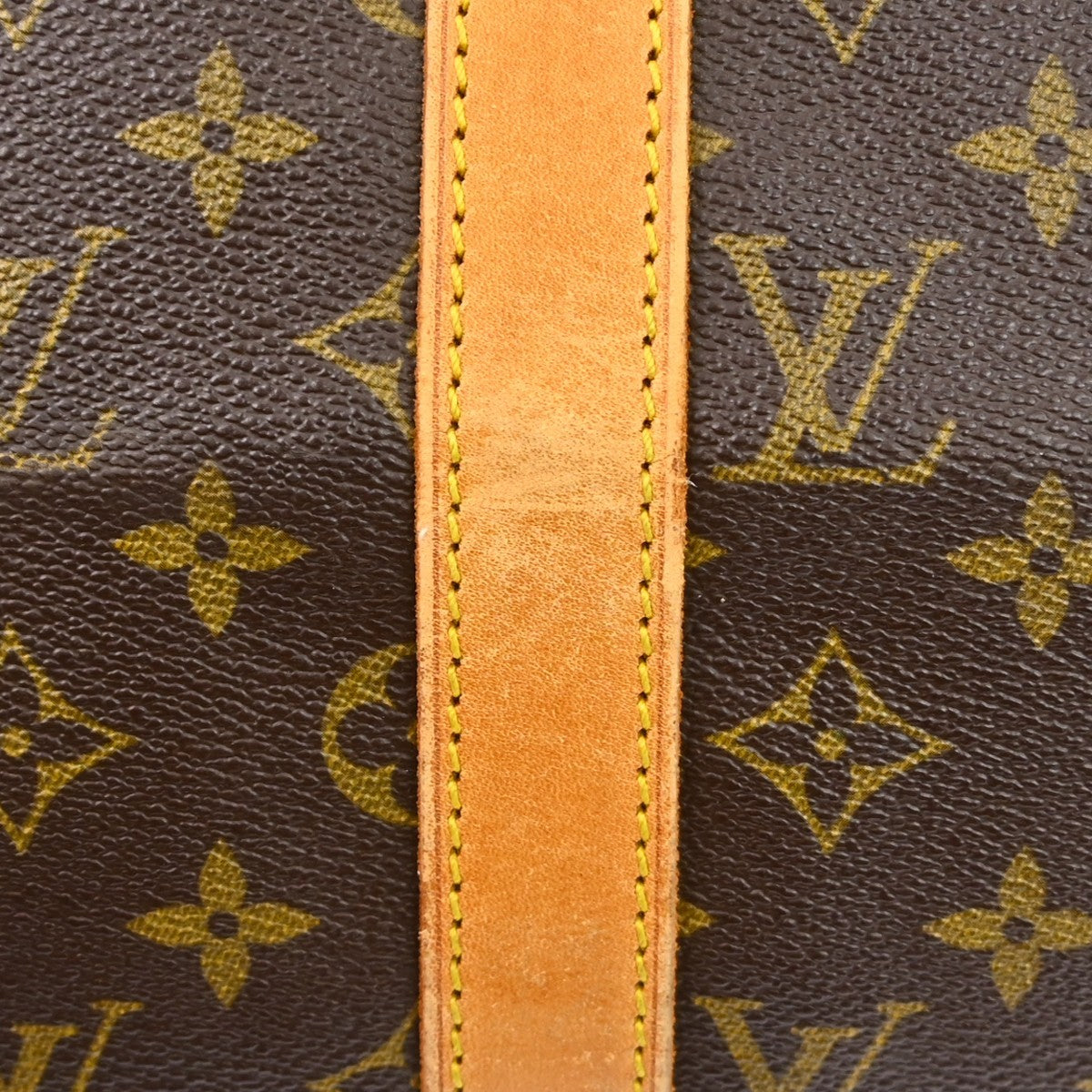 Louis Vuitton Keepall Bandouliere Bag Monogram Canvas Brown Canvas Travel Bag
