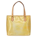 Louis Vuitton Houston Handbag Monogram Vernis Yellow Patent_Leather Tote Bag
