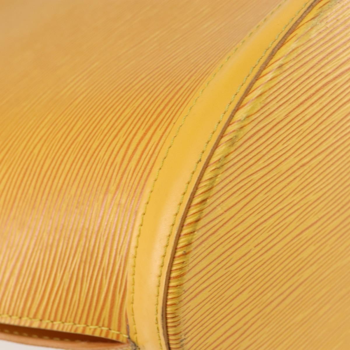 Louis Vuitton Saint Jacques Handbag Epi Leather Yellow Leather Handbag