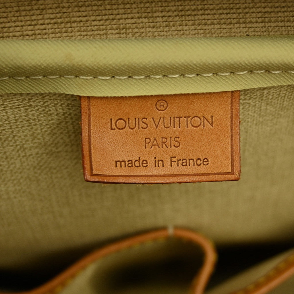 Louis Vuitton Deauville Handbag Monogram Canvas Brown Canvas Handbag