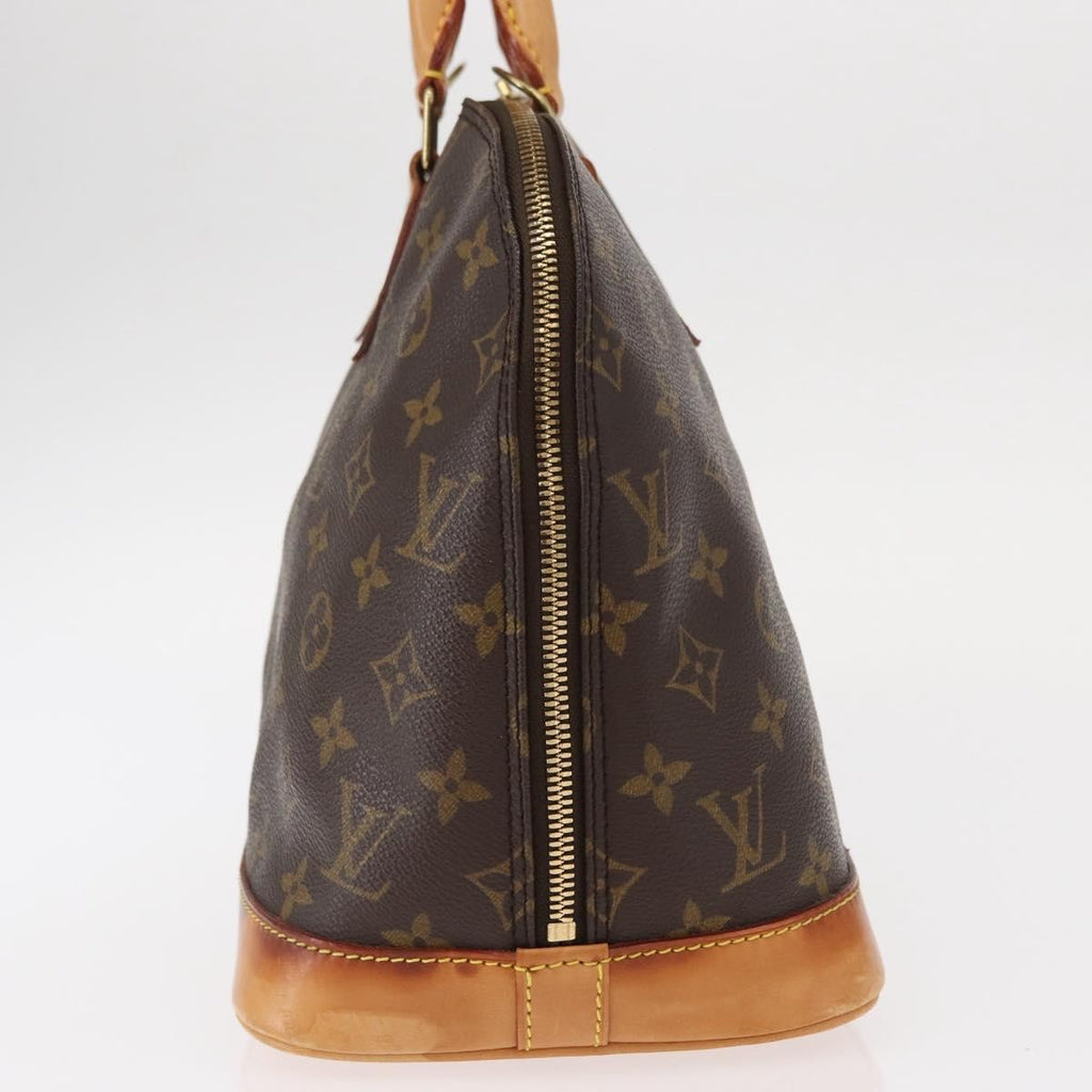 Louis Vuitton Alma Handbag Monogram Canvas Brown Canvas Handbag