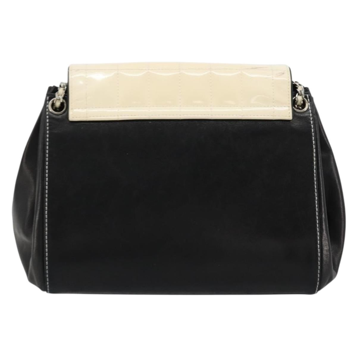 Chanel Chocolate Bar Accordion Reissue Flap Bag Quilted Lambskin Black Leather Handbag