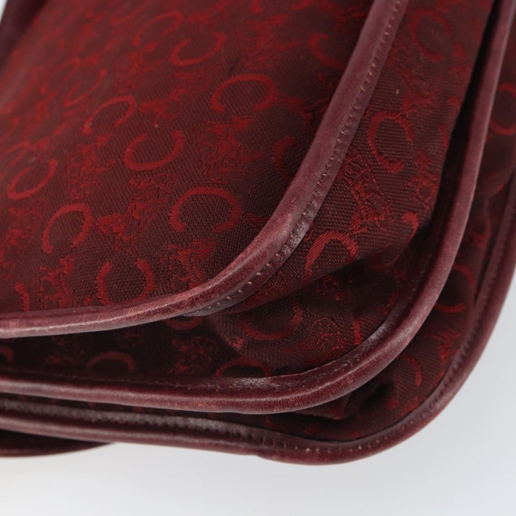 Celine C Sulky Shoulder Bag Canvas Red Canvas Shoulder Bag Bag