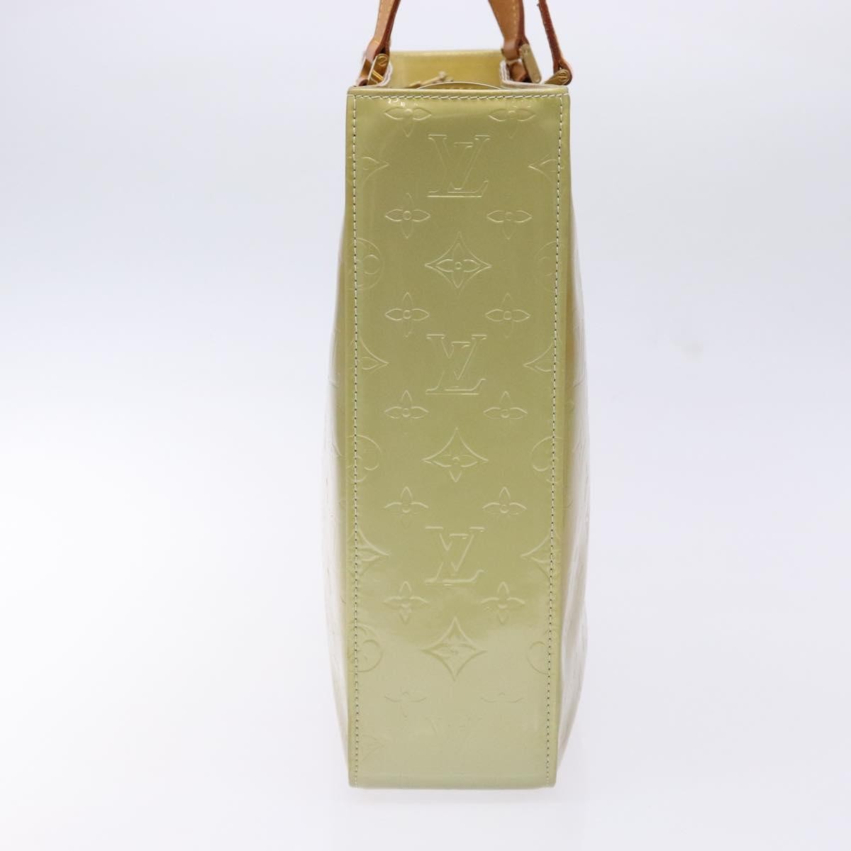Louis Vuitton Columbus Handbag Monogram Vernis Beige Patent_Leather Tote Bag