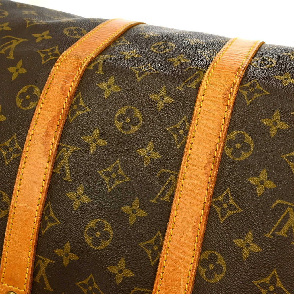 Louis Vuitton Keepall Bag Monogram Canvas Brown Canvas Travel Bag