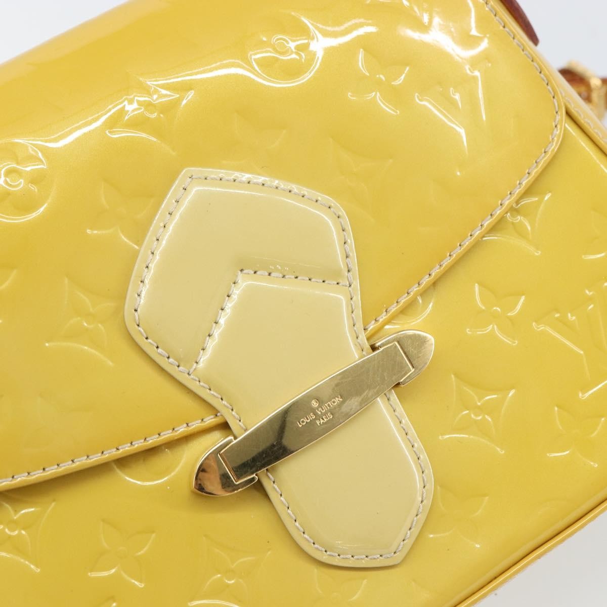 Louis Vuitton Bellflower Handbag Monogram Vernis Brown Patent_Leather Shoulder Bag