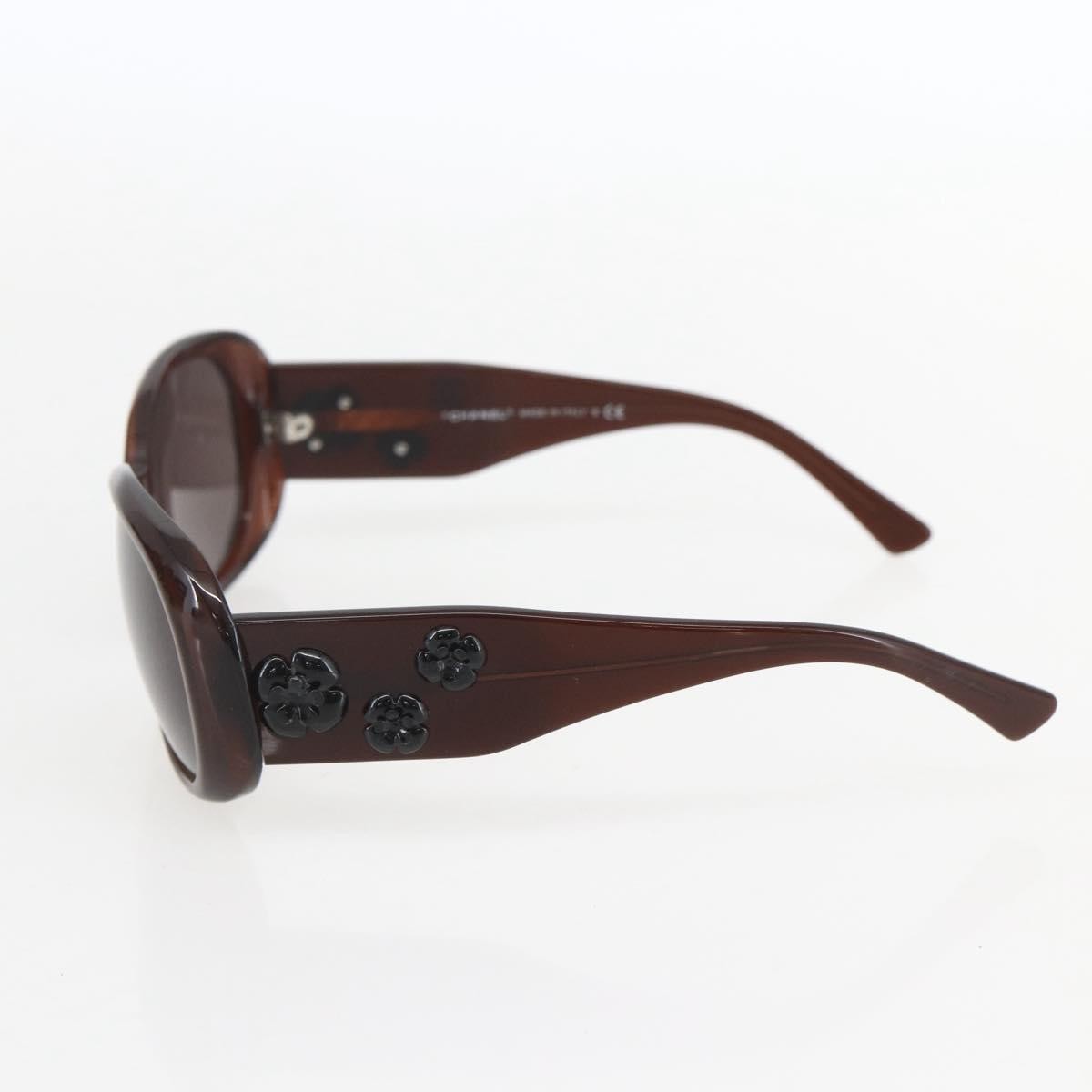 Chanel Camélia Sunglasses Plastic Brown Plastic Sunglasse Accessory