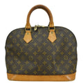 Louis Vuitton Alma Handbag Monogram Canvas Brown Canvas Handbag