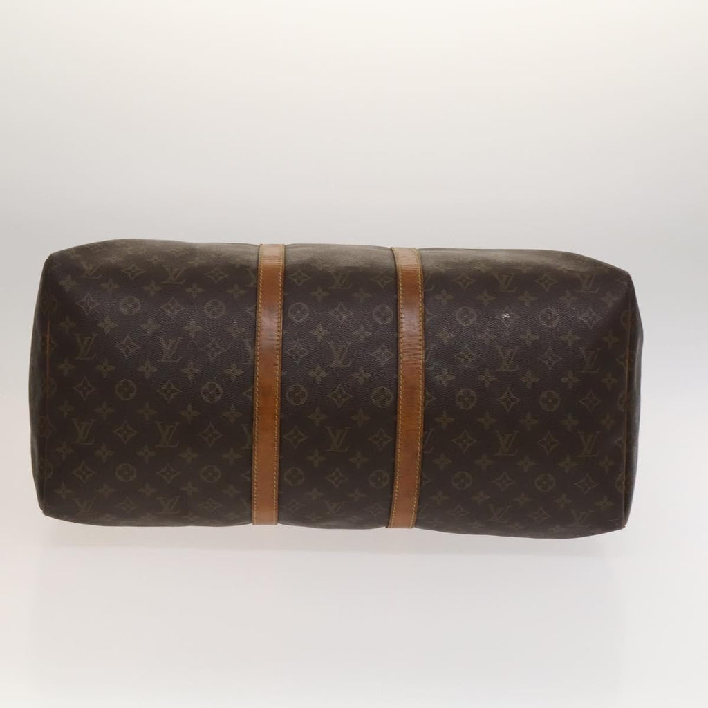 Louis Vuitton Keepall Bag Monogram Canvas Brown Canvas Travel Bag