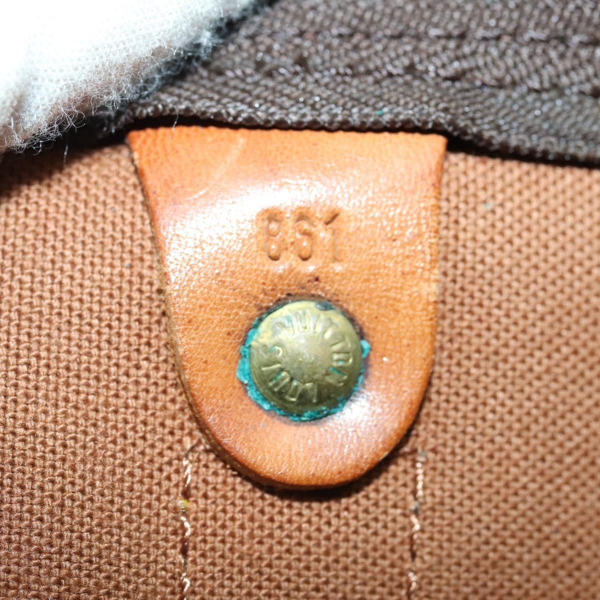 Louis Vuitton Keepall Bag Monogram Canvas Brown Canvas Travel Bag