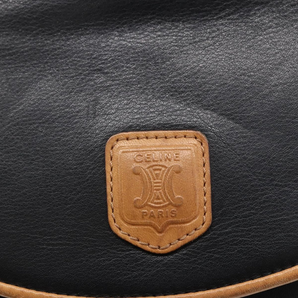 Celine Flap Shoulder Bag Leather Black Leather Shoulder Bag Bag