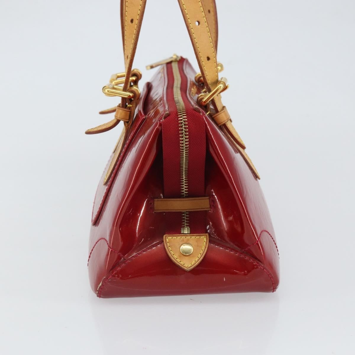 Louis Vuitton Rosewood Avenue Handbag Monogram Vernis Red Patent_Leather Handbag