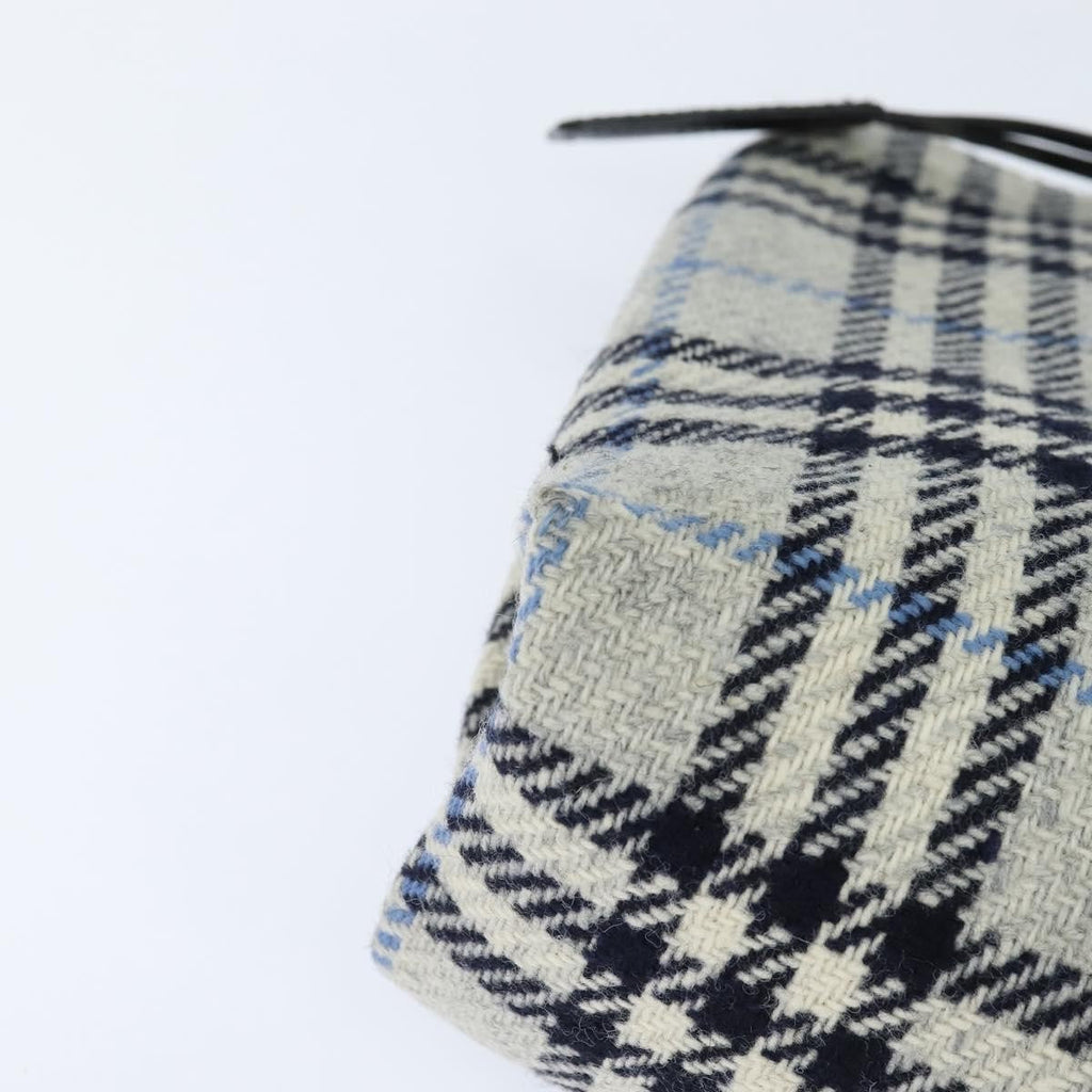 Burberry Nova Check Handbag Tweed Gray Tweed Handbag