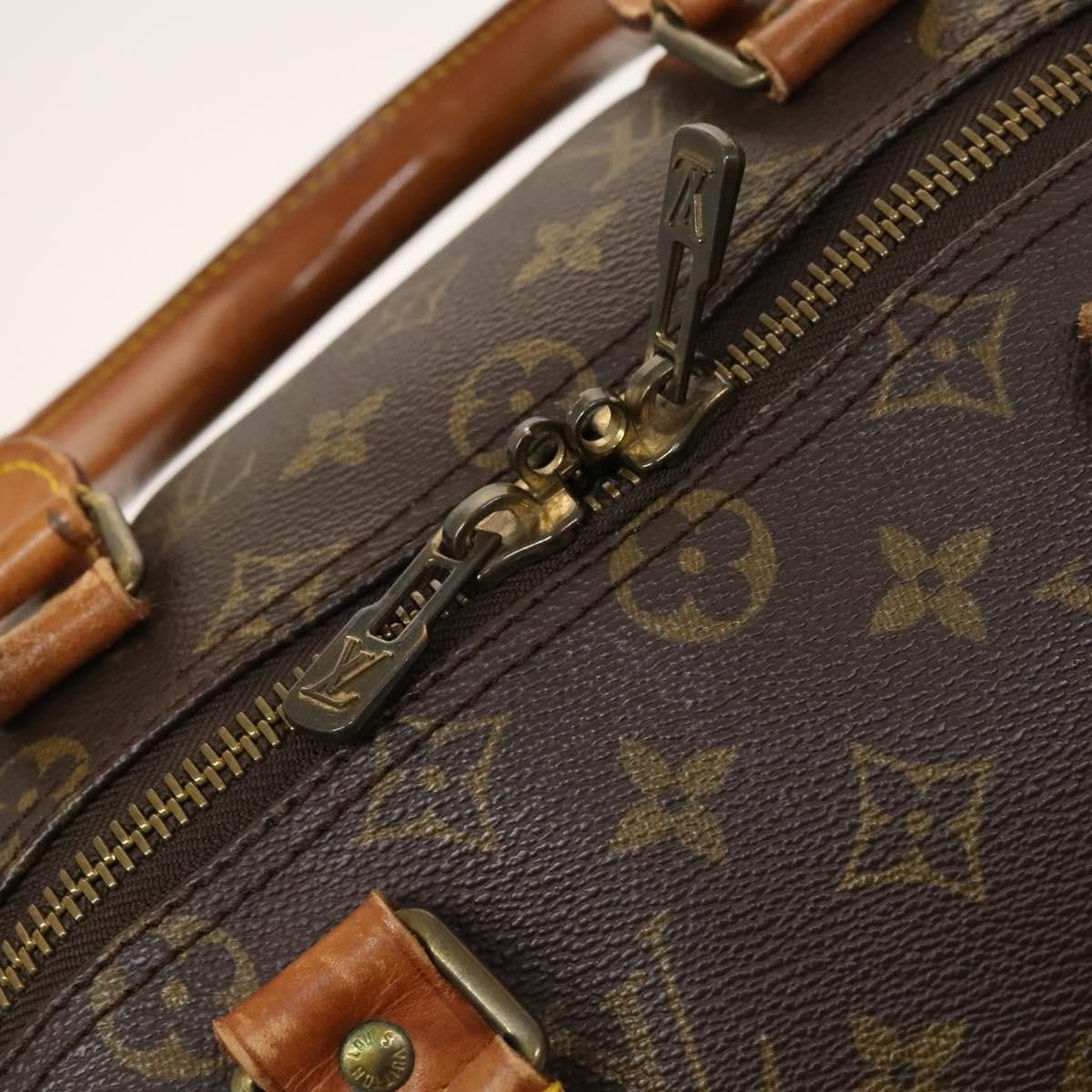 Louis Vuitton Keepall Bag Monogram Canvas Brown Canvas Travel Bag