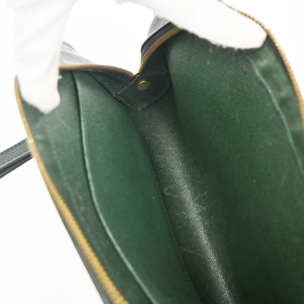 Louis Vuitton Pochette Baikal Clutch Taiga Leather Green Leather Clutche & Pouche Bag