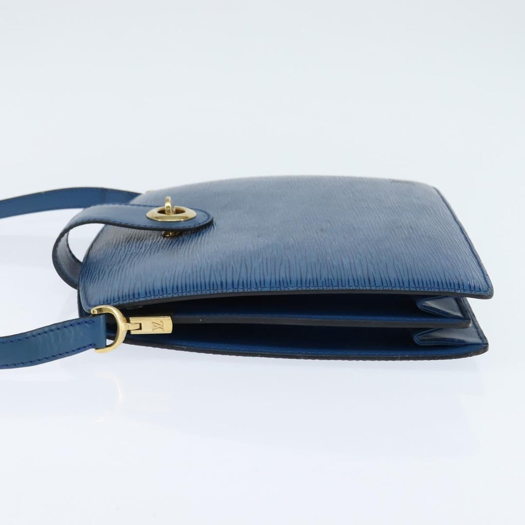 Louis Vuitton Capucines Shoulder Bag Epi Leather Blue Leather Shoulder Bag