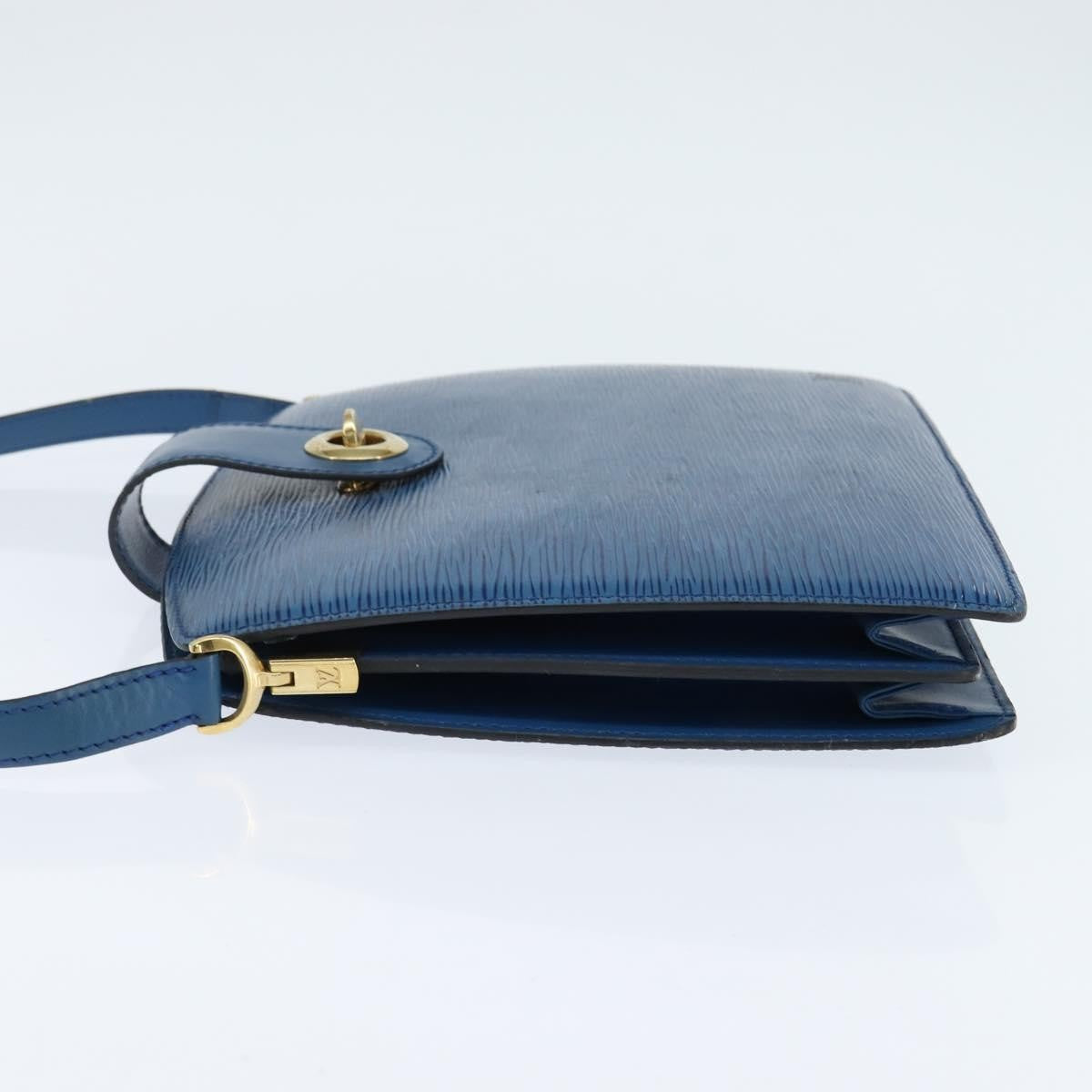 Louis Vuitton Capucines Shoulder Bag Epi Leather Blue Leather Shoulder Bag