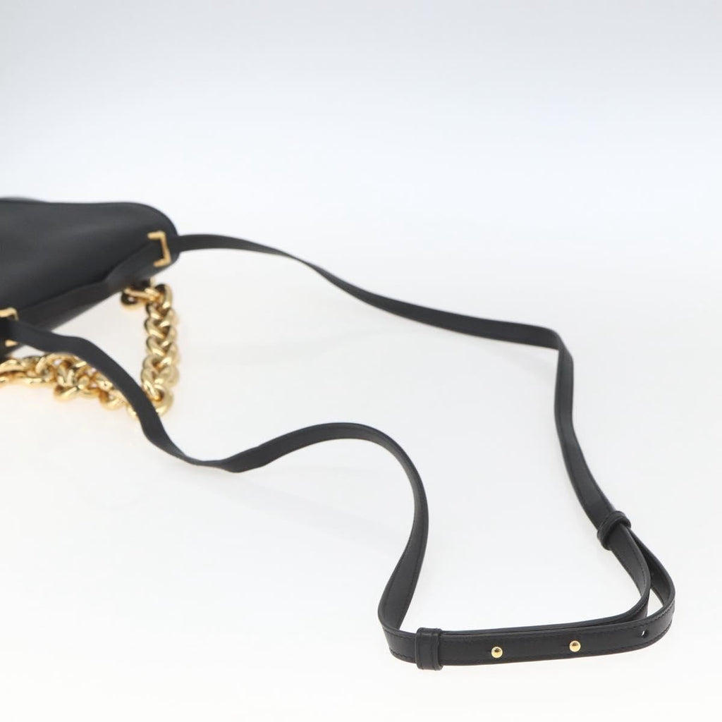 Bottega Veneta Mount Shoulder Bag Leather Black Leather Shoulder Bag Bag