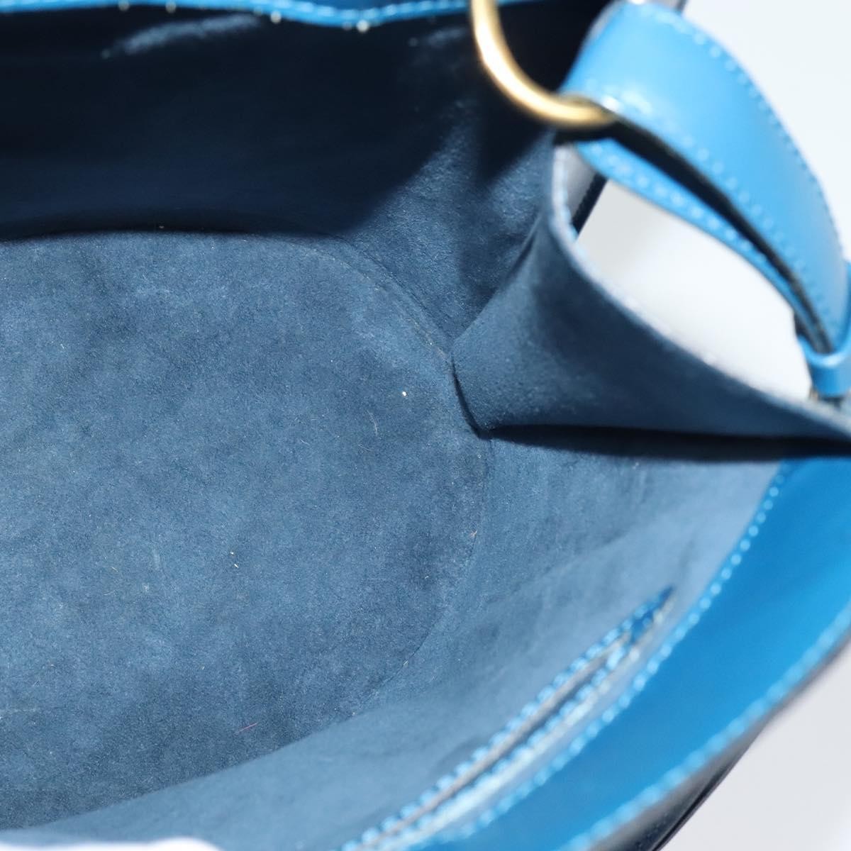 Louis Vuitton Cluny Shoulder Bag Epi Leather Blue Leather Shoulder Bag