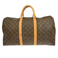Louis Vuitton Keepall Bag Monogram Canvas Brown Canvas Travel Bag