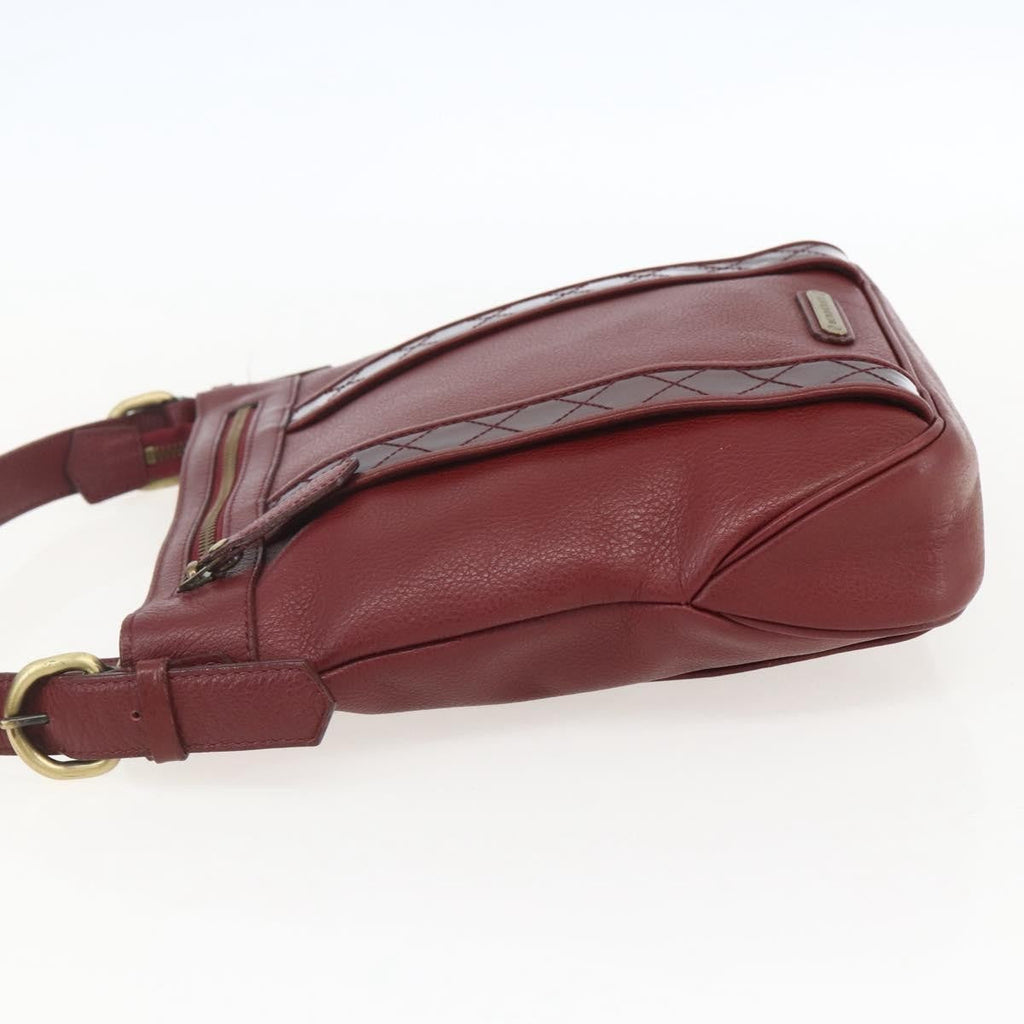 Burberry Vintage Shoulder Bag Leather Red Leather Shoulder Bag