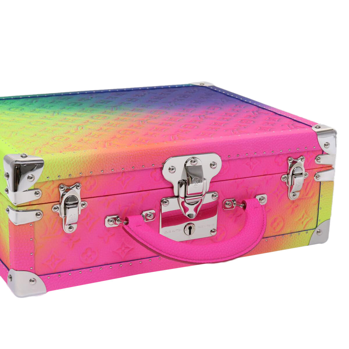 Louis Vuitton Cotteville Trunk Limited Edition Illusion Monogram Taurillon Leather Multicolour Pvc Bag