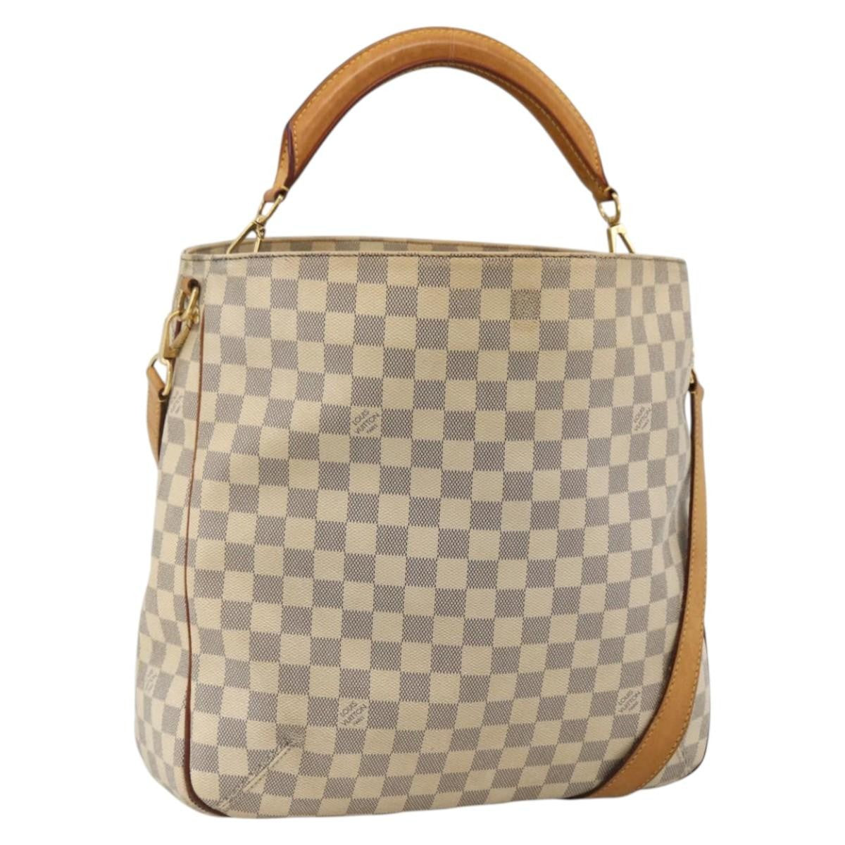 Louis Vuitton Soffi Handbag Damier Beige Canvas Handbag