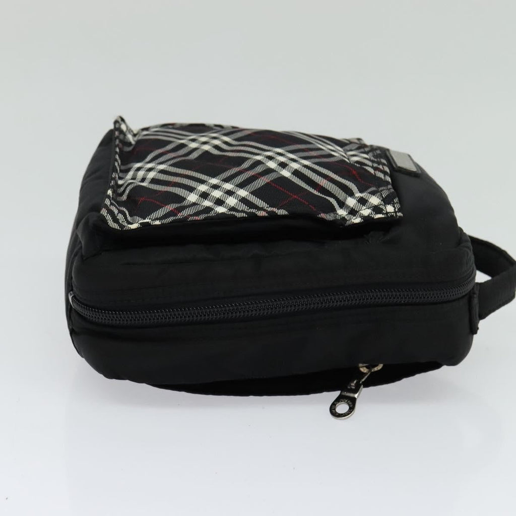 Burberry Nova Check Black Label Nylon Black Nylon Shoulder Bag