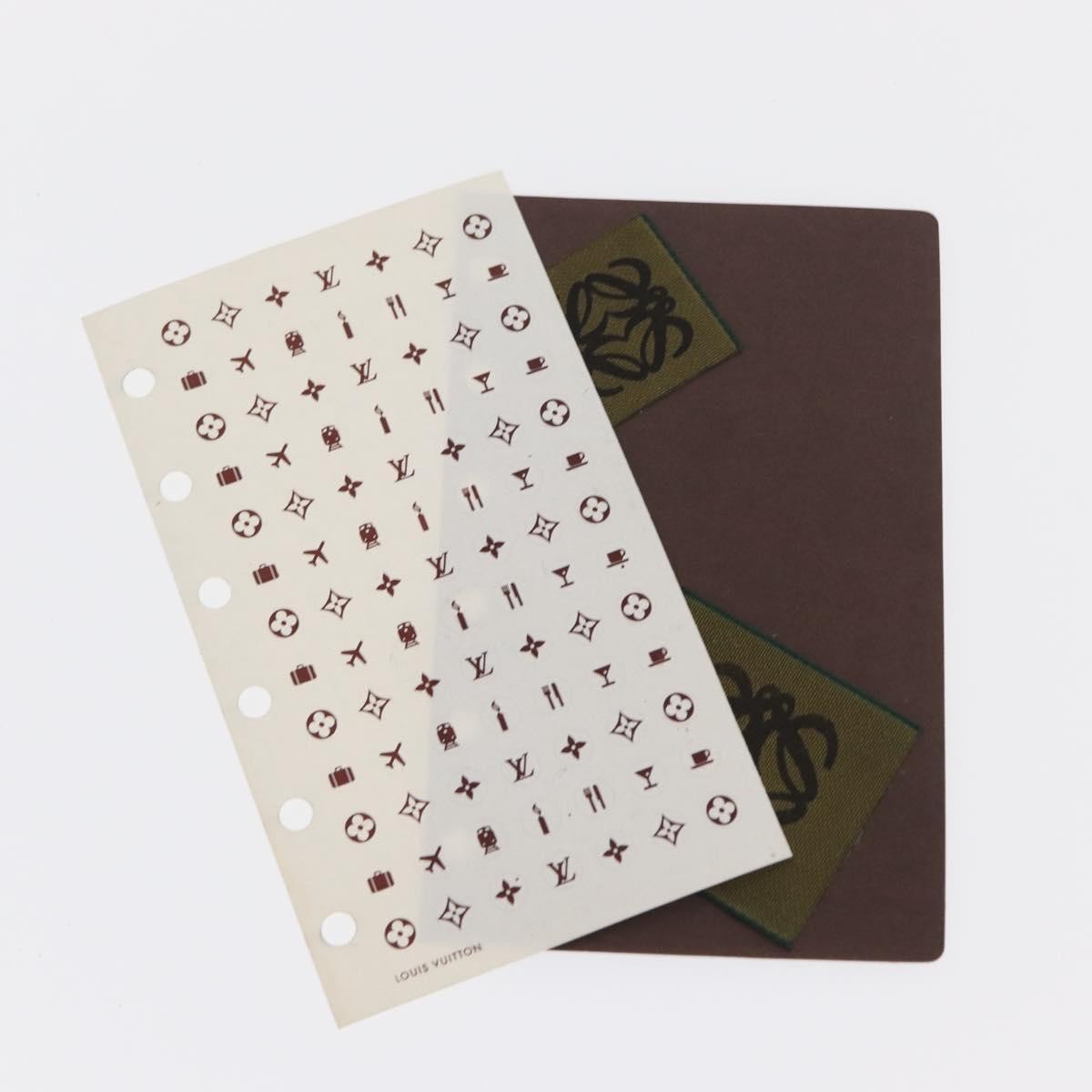 Louis Vuitton Agenda Cover Taiga Leather Green Leather Wallets Accessory