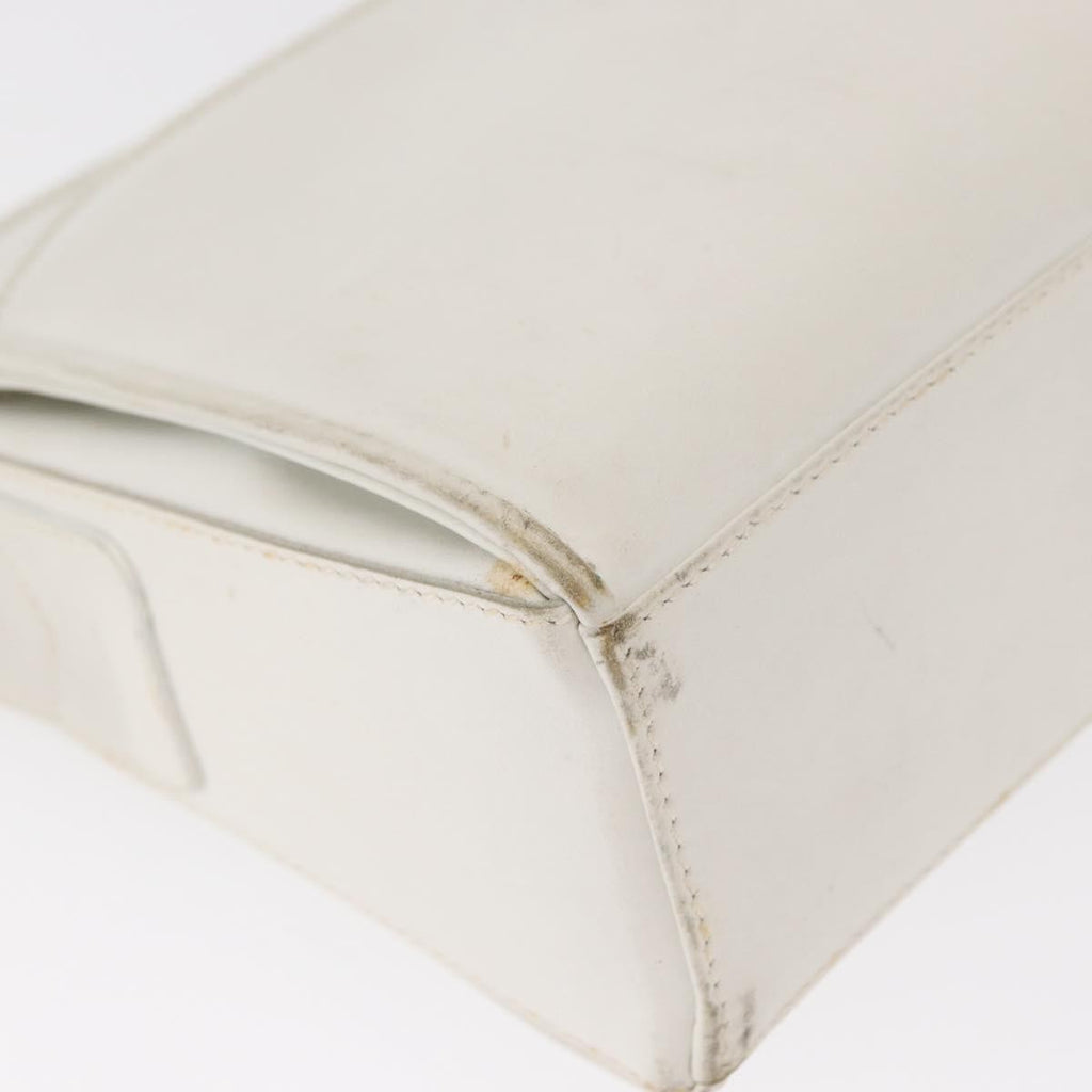 Celine Vintage Shoulder Bag Leather White Leather Shoulder Bag Bag