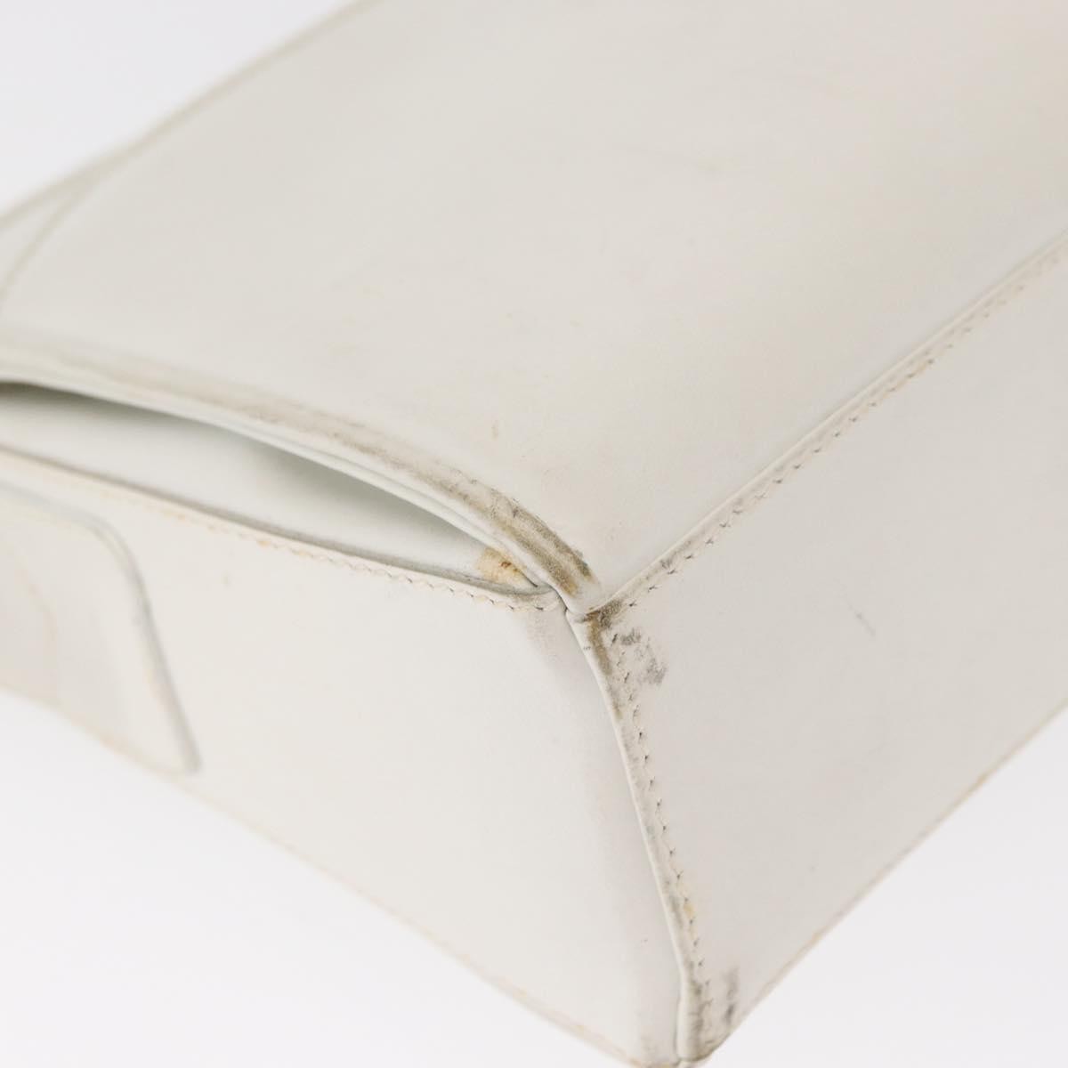 Celine Vintage Shoulder Bag Leather White Leather Shoulder Bag Bag