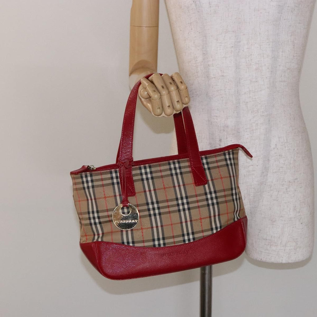 Burberry Nova Check Handbag Nova Check Canvas Beige Canvas Handbag