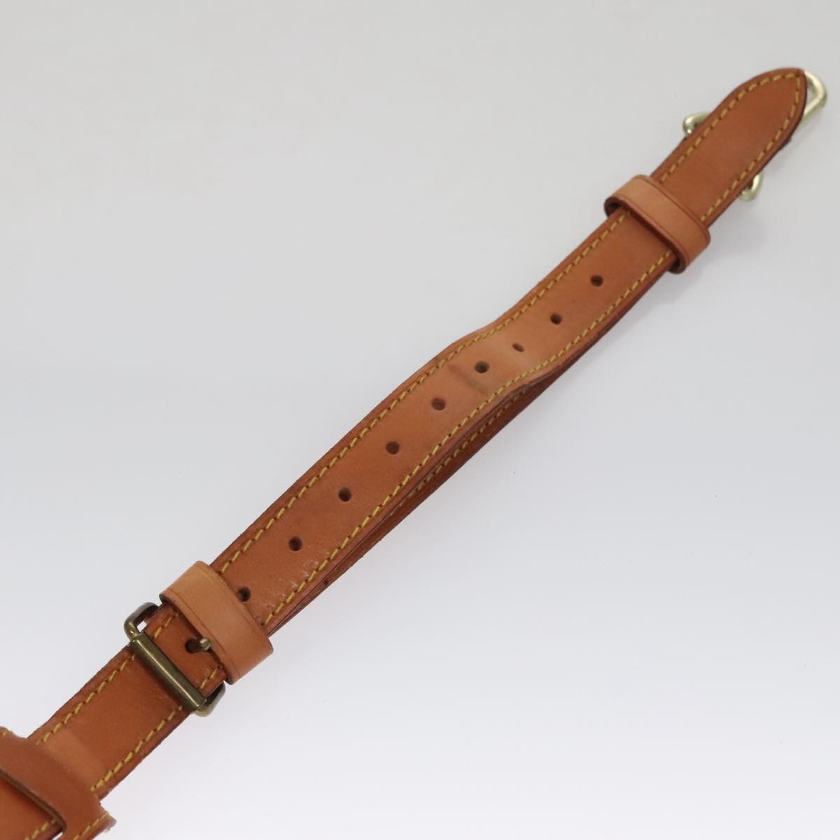 Louis Vuitton Adjustable Shoulder Strap Vachetta Leather Beige Leather Straps Accessory
