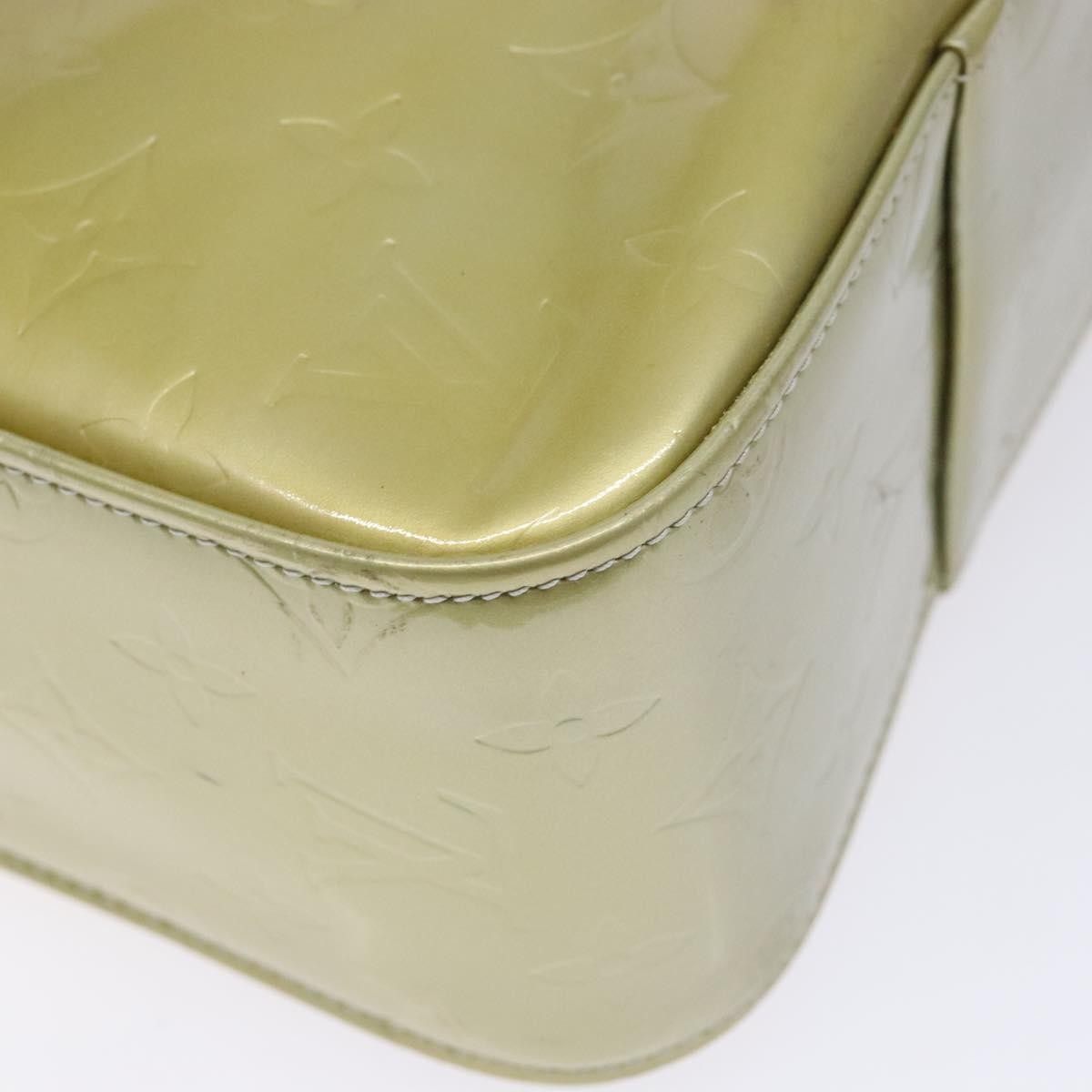 Louis Vuitton Columbus Handbag Monogram Vernis Beige Patent_Leather Tote Bag
