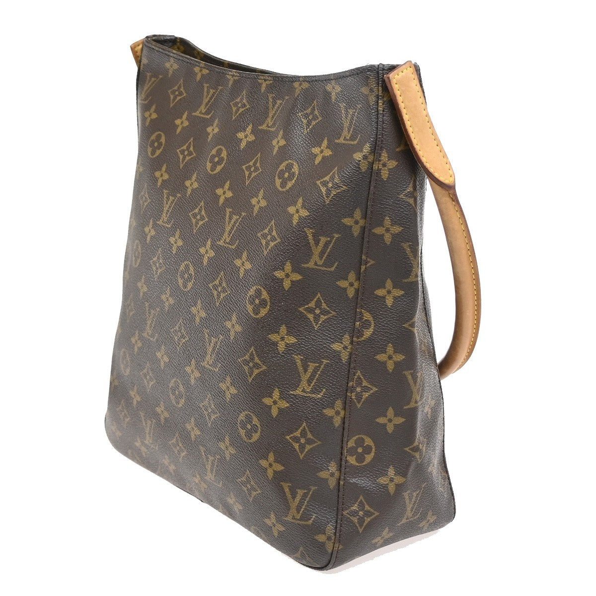 Louis Vuitton Monogram Looping Handbag Monogram Canvas Brown Canvas Shoulder Bag