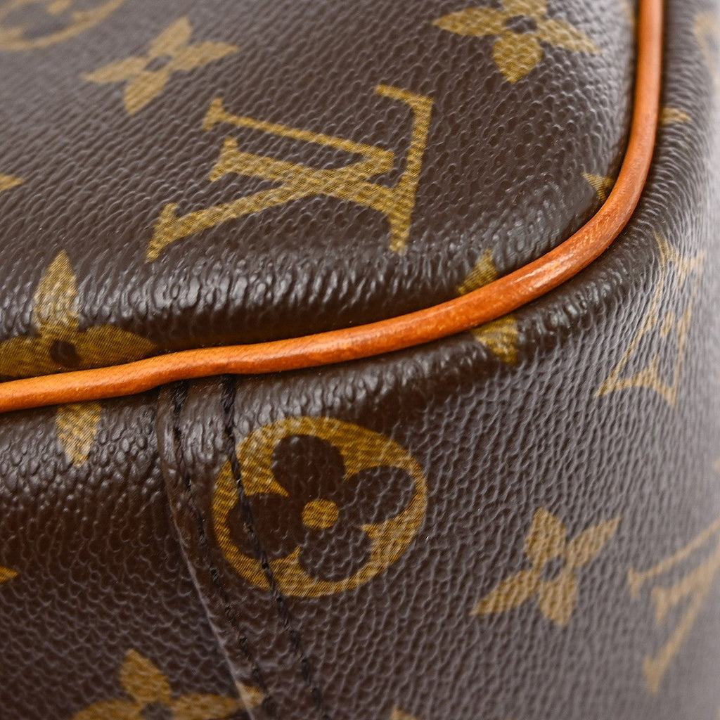 Louis Vuitton Trouville Handbag Monogram Canvas Brown Canvas Handbag