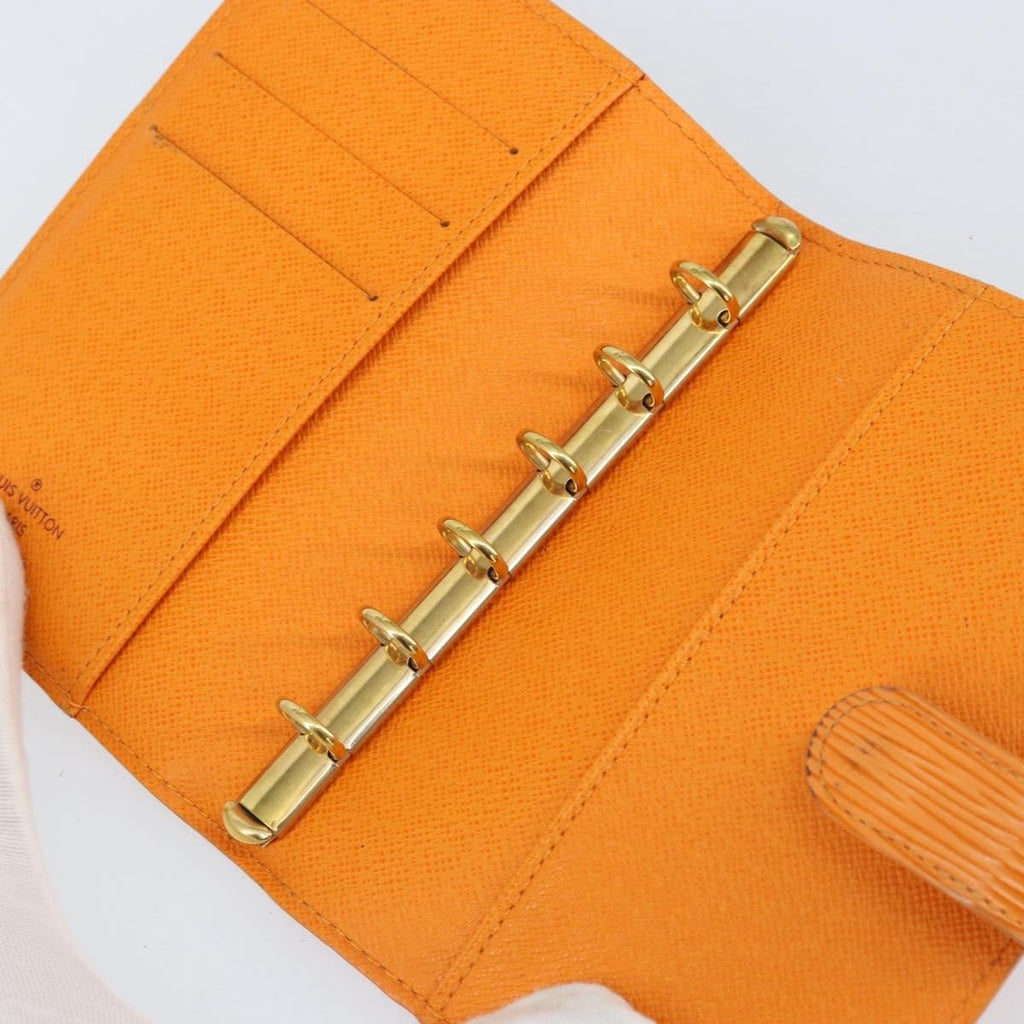 Louis Vuitton Agenda Cover Epi Leather Orange Leather Wallets Accessory