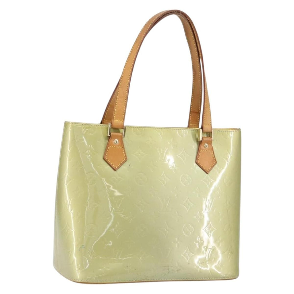 Louis Vuitton Houston Handbag Monogram Vernis Gray Patent_Leather Handbag