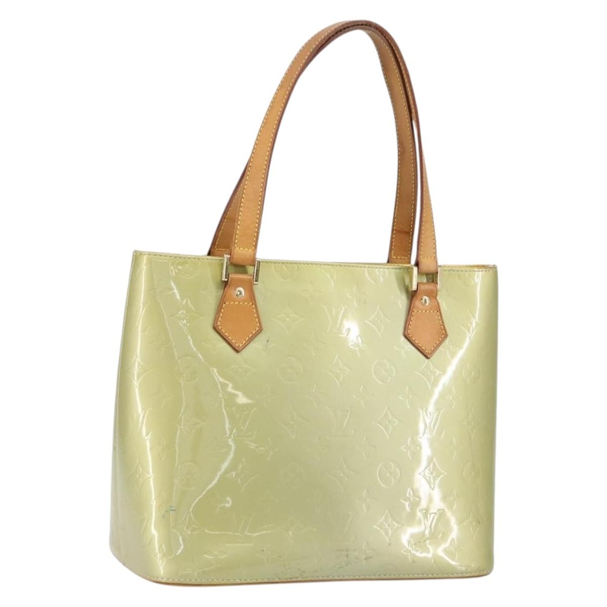 Louis Vuitton Houston Handbag Monogram Vernis Gray Patent_Leather Handbag