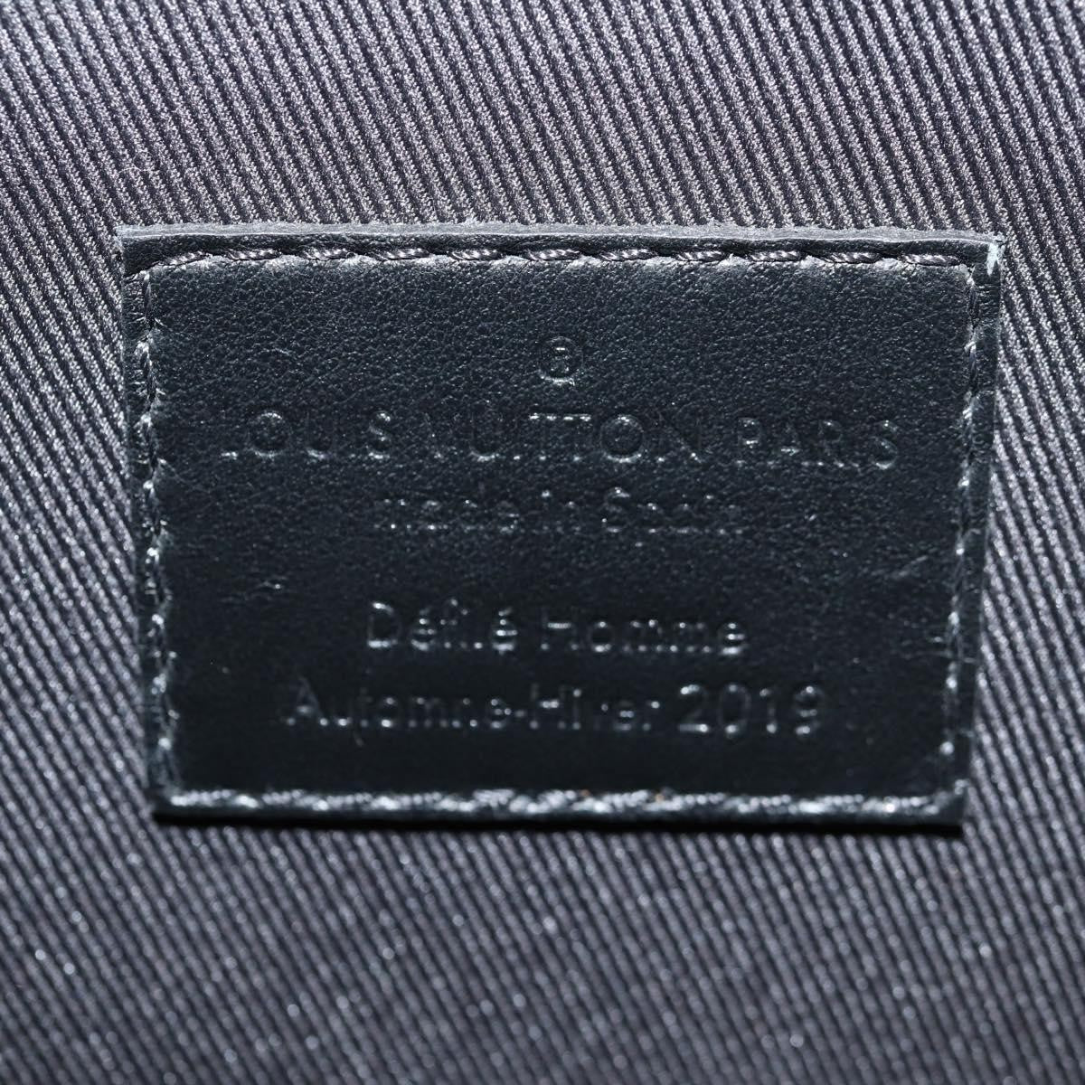 Louis Vuitton Pochette A4 Rainbow Taiga Leather Black Leather Clutche & Pouche Bag