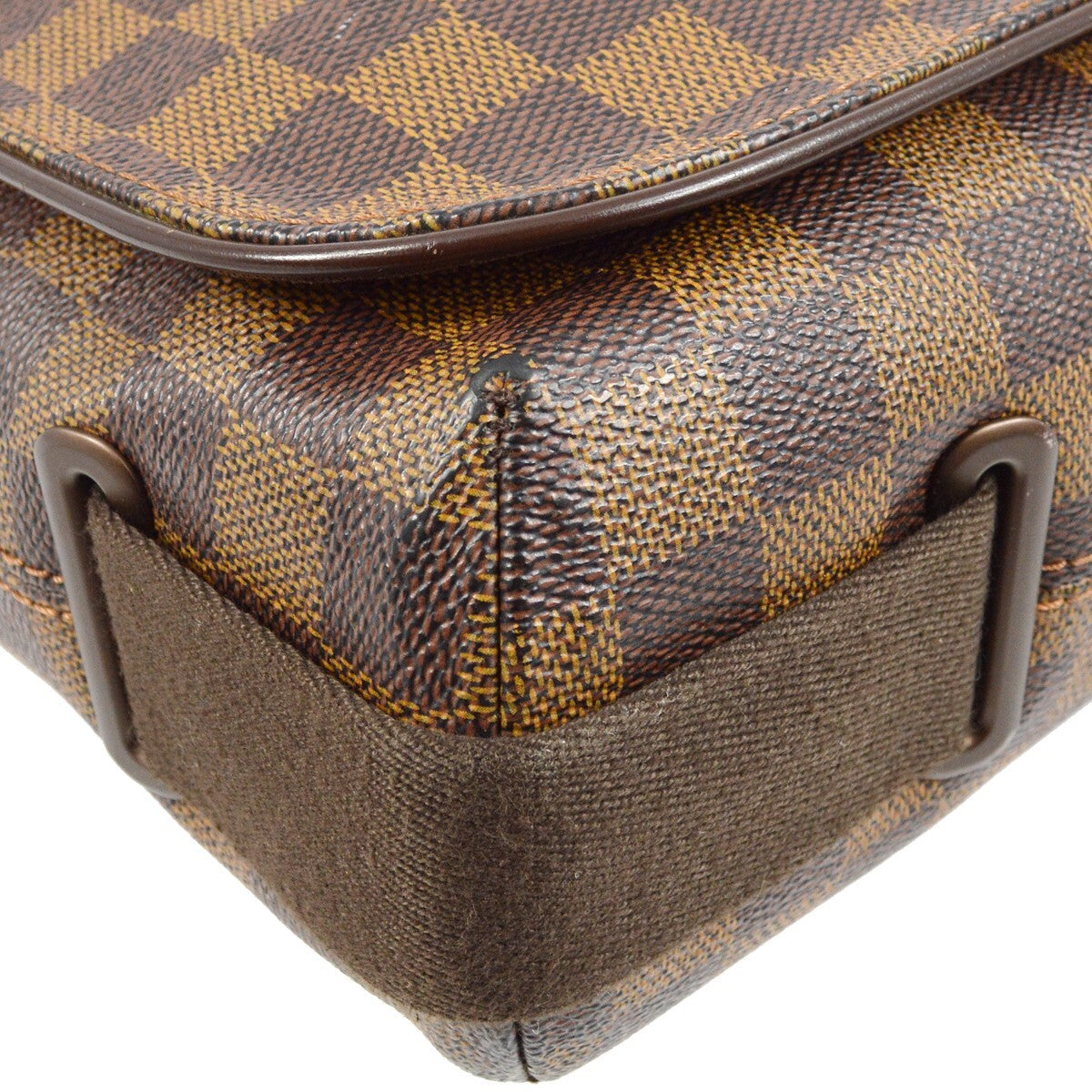 Louis Vuitton Brooklyn Handbag Damier Brown Canvas Shoulder Bag