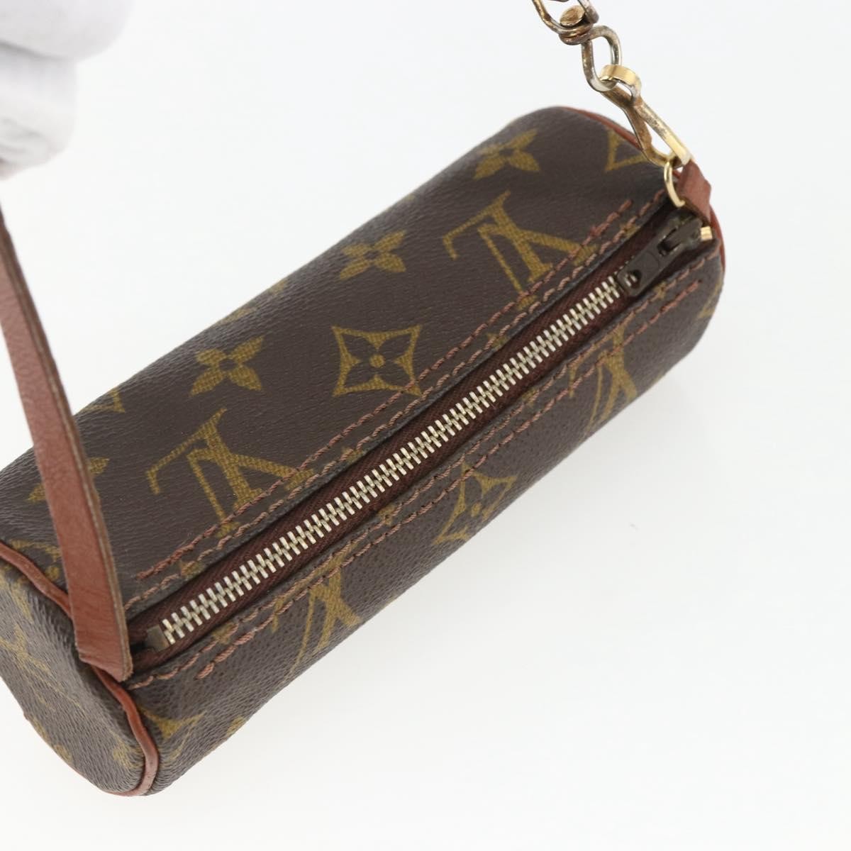 Louis Vuitton Papillon Pochette Monogram Canvas Brown Canvas Clutche & Pouche Bag